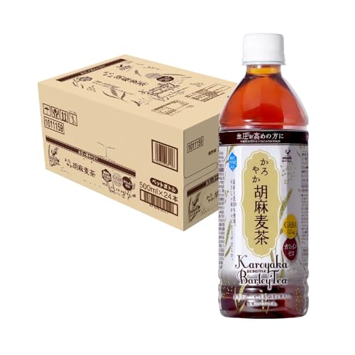 神戸居留地 かろやか 胡麻麦茶 500ml × 24本 [ 血圧が高めの方に 血圧を気にする方の健康維持に 機能性表示食品 GABA配合 ]